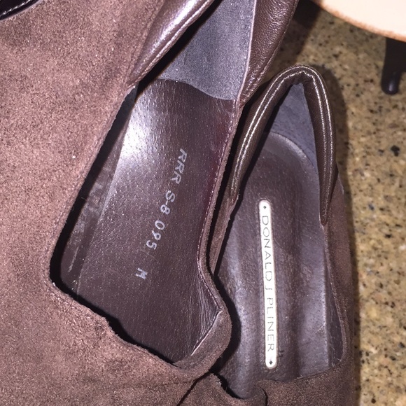 Donald Pliner Brown Suede platform loafer 9.5 - Picture 2 of 10